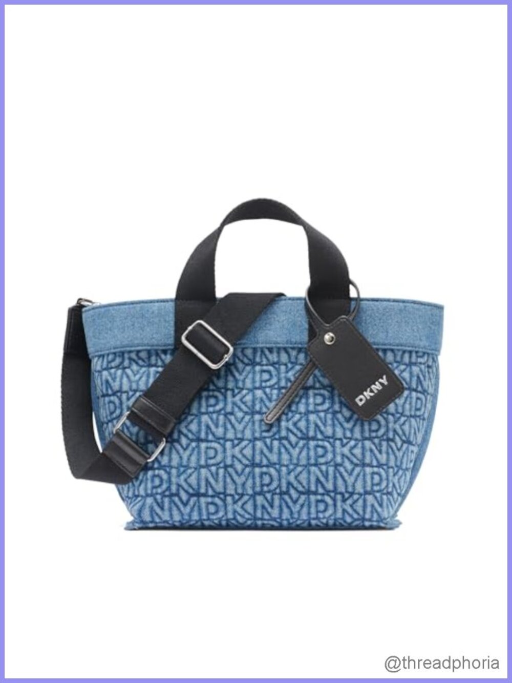 DKNY Brady Crossbody Satchel Letter Print Hands-Free Daily Bag